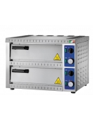 Forno per pizza elettrico Doppia camera senza vetro cm 41x36x9h