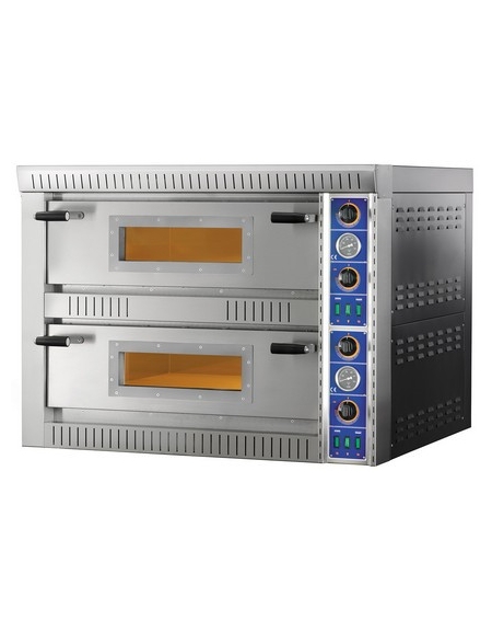 Forno per 4+4 pizze elettrico Doppia camera da cm 70x70x14h