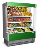 Espositore murale refrigerato per frutta e verdura cm 208x76x204