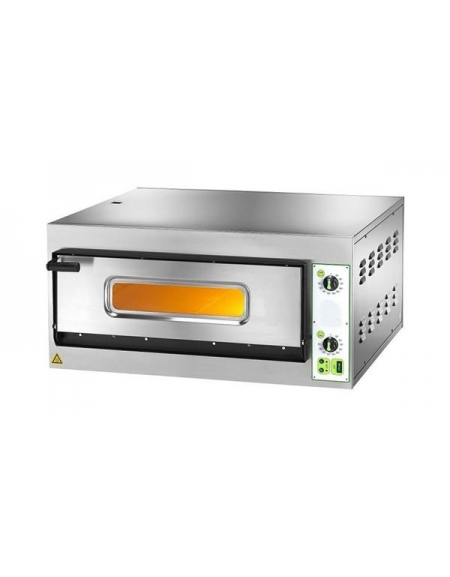 Forno per pizzeria elettrico da 4 pizze - Camera cm 66x66x14h