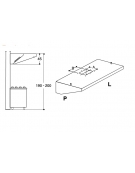 Cappa inox a parete con motore per ristorante cm 150x90x45h