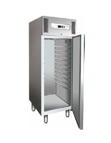 Armadio frigorifero inox per pasticceria -2° +8°C - N° 20 Teglie 60x40 - cm 74x99x201h