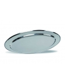 VASSOIO INOX OVALE CON BORDO ARROTONDATO Dimensioni mm. 250x175