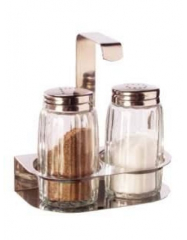 SET 2 PEZZI SALE E PEPE ACCIAIO INOX Altezza mm. 35