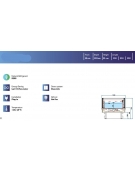 Isola surgelati aperta ventilata per supermercato cm 210x104x92h