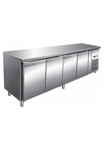 Tavolo refrigerato positivo 4 Porte cm. 223x60x85h