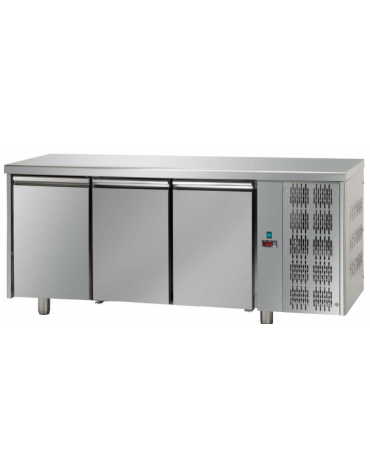 Tavolo Refrigerato GN 1/1 con 3 porte cm 187x70x85h