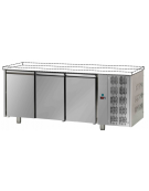 Tavolo Refrigerato GN 1/1 con 3 porte, senza piano di lavoro cm 187x70x80h