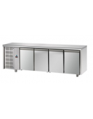 Tavolo Refrigerato GN 1/1 con 4 porte e gruppo motore a sinistra cm 232x70x85h