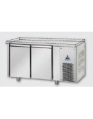 Tavolo Refrigerato GN 1/1 a bassa temperatura con 2 porte, senza piano di lavoro cm 142x71,5x80h