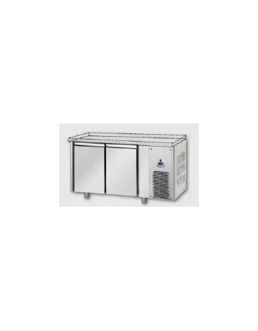 Tavolo Refrigerato GN 1/1 a bassa temperatura con 2 porte, senza piano di lavoro cm 142x71,5x80h