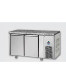 Tavolo Refrigerato GN 1/1 a bassa temperatura con 2 porte e piano di lavoro in Granito cm 143x71,5x85h