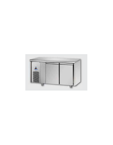 Tavolo Refrigerato GN 1/1 a bassa temperatura con 2 porte e gruppo motore a sinistra cm 142x71,5x85h