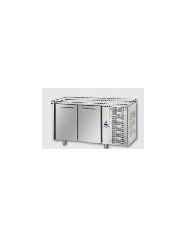 Tavolo Refrigerato GN 1/1 a temperatura normale con 2 porte, senza piano di lavoro cm 142x70x80h