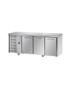 Tavolo Refrigerato GN 1/1 con 3 porte e gruppo motore a sinistra cm 187x70x85h