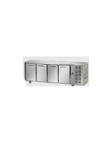 Tavolo Refrigerato GN 1/1 con 4 porte 232x70x85h