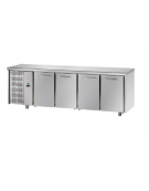 Tavolo Refrigerato GN 1/1 con 4 porte e gruppo motore a sinistra cm 232x70x85h