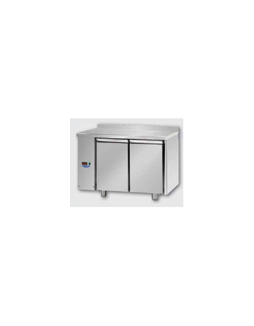 Tav. Refrigerato, 2 porte ,con alzatina , predisposto per unità frigorifera remota a sinistra cm 120x70x95h