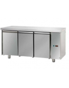 Tavolo Refrigerato GN 1/1 con 3 porte, predisposto per unità frigorifera remota cm 165x70x85h