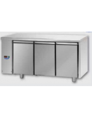 Tavolo Refrigerato GN 1/1 con 3 porte, predisposto per unità frigorifera remota a sinistra cm 165x70x85h