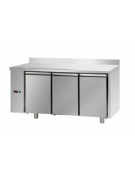 Tav. Refrigerato, 3 porte , con alzatina, predisposto per unità frigorifera remota a sinistra cm 165x70x95h