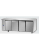 Tavolo Refrigerato GN 1/1 con 4 porte, predisposto per unità frigorifera remota a sinistra cm 210x70x85h