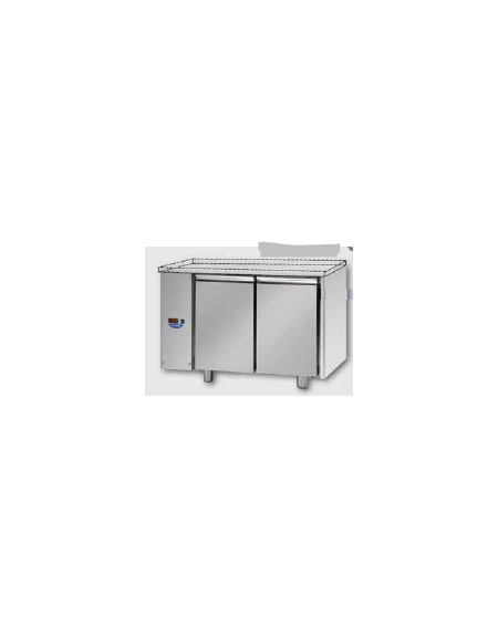 Tav. Refrigerato, 2 porte, senza piano di lavoro, predisposto per unità frigorifera remota a bassa temp. a sxcm 120x71,5x80h