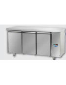 Tavolo Refrigerato GN 1/1 con 3 porte predisposto per unità frigorifera remota a bassa temperatura cm 165x71,5x85h