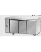 Tavolo Refrigerato GN 1/1 con 3 porte predisposto per unità frigorifera remota a bassa temperatura a sinistra cm 165x71,5x85h