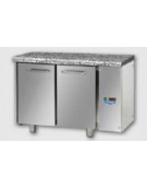 Tavolo Refrigerato GN 1/1 con 2 porte e piano di lavoro in Granito, predisposto per unità frigorifera remota cm 121x70x85h