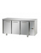 Tavolo Refrigerato GN 1/1 con 3 porte, predisposto per unità frigorifera remota cm 165x70x85h