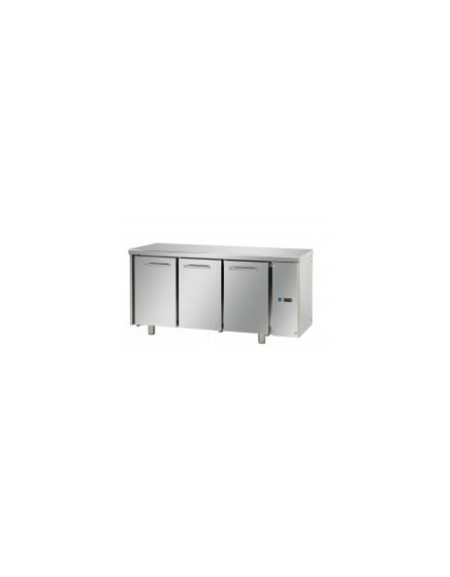 Tavolo Refrigerato GN 1/1 con 3 porte, predisposto per unità frigorifera remota cm 165x70x85h