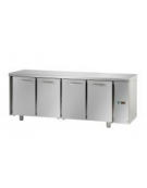 Tavolo Refrigerato GN 1/1 con 4 porte predisposto per unità frigorifera remota cm 210x70x85h