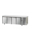 Tavolo Refrigerato con 4 porte senza piano di lavoro cm 236x60x80h