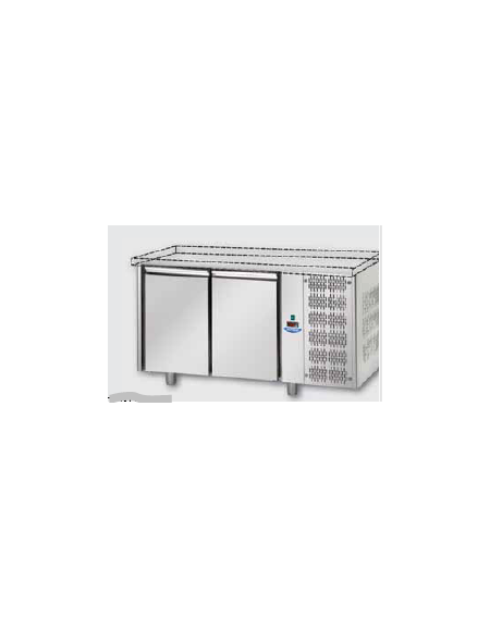 Tavolo Refrigerato Pasticceria 600x400 a temp. normale 2 porte senza piano cm 60x80x80H