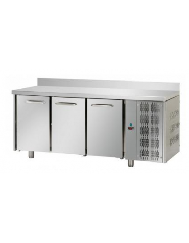 Tav Refrigerato Pasticceria 600x400, temp. normale, 3 p.,alzatina 100 mm, cm 215x80x95H