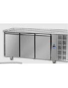 Tavolo Refrigerato Pasticceria 600x400 con 3 porte senza piano di lavoro CM 215x80x80H