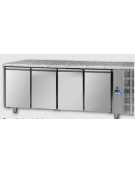 Tav Refrigerato Pasticceria 600x400 a temp. normale, 4 p. e p.di lavoro in Granito cm 270x80x85H