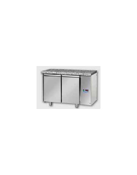 Tavolo Refrigerato Pasticceria piano di lavoro in Granito per unità frig. remota cm 138x80x85h