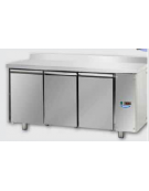 Tavolo refrigerto Pasticceria 3 porte c/alzatina per unità remota CM 193x80x95H