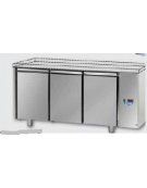 Tavolo refrigerato Pasticceria 3 porte senza piano di lavoro per unità remota CM 193x80x80H