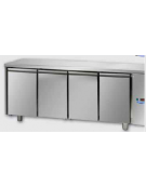 Tavolo Refrigerato Pasticceria 4 porte per unità frigorifera remota cm 248x80x85H