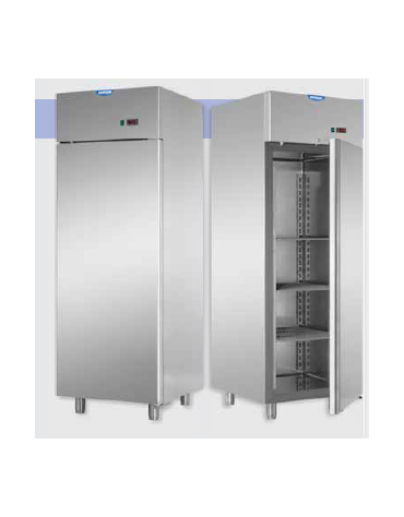 Armadio Refrigerato 600 monoblocco in Acciaio Inox a bassa temperatura cm 71x70x203h