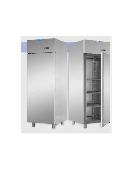 Armadio Refrigerato 600 monoblocco in Acciaio Inox a bassa temperatura cm 71x70x203h