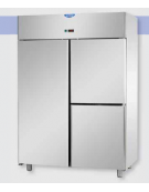 Armadio Refrigerato 1200 monoblocco Inox a temp. normale 1 porta e 2 sportelli cm 142x70x203h