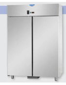 Armadio Refrigerato GN 2/1 monoblocco in Acciaio Inox a temperatura normale per Pesce con 2 porte cm 142x80x203h