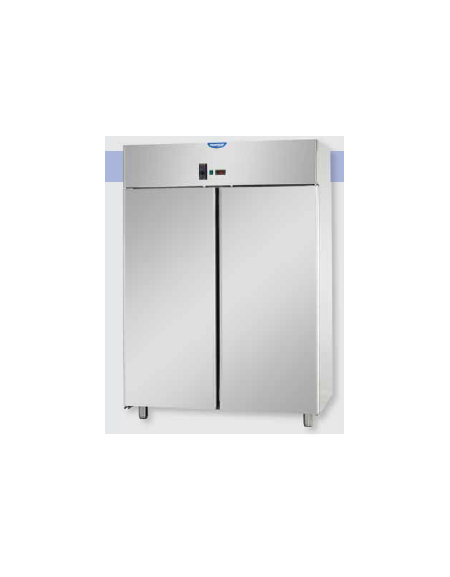 Armadio Refrigerato 600x400 monoblocco in Acciaio Inox a temperatura normale per Pasticceria con 2 porte cm 142x80x203h