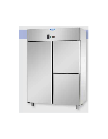 Armadio Refrigerato 600x400 monoblocco, a temperatura normale x Pasticceria con 1 porta e 2 sportelli cm 142x80x203