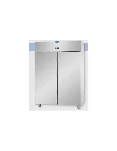 Armadio Refrigerato 600x400 monoblocco in Acciaio Inox a bassa temperatura per Pasticceria con 2 porte cm 142x80x203h