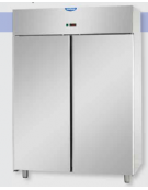 Armadio Refrigerato GN 2/1 monoblocco in Acciaio Inox a temperatura normale con 2 porte cm 142x80x203h